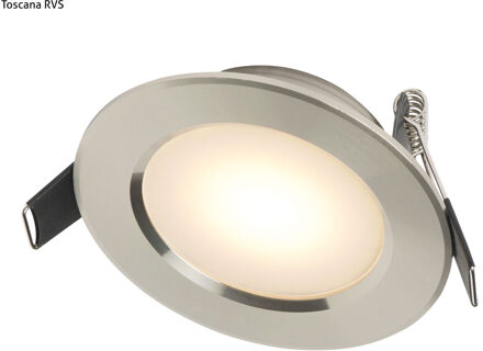 Schumann Inbouwspot Häsler Comarruga Incl. Fase Aansnijding Dimbaar 9.2 cm 4 Watt Warm Wit RVS Set 5x