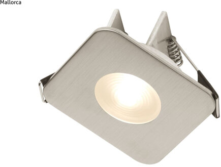 Schumann Inbouwspot Häsler Mallorca Incl. Fase Aansnijding Dimbaar 6,8 cm 4 Watt Warm Wit RVS Set 3x