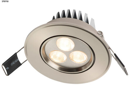 Schumann Inbouwspot Häsler Mataro Incl. Fase Aansnijding Dimbaar 8 cm 4 Watt Warm Wit RVS Set 6x