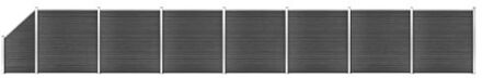 Schutting Panelenset - HKC - 1.311 x (105 - 186) cm - Zwart