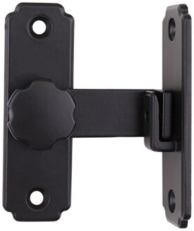 Schuur Deurslot Slaapkamer Zwart Duurzaam Hasp Gesp 90 180 Graden Roestvrij Staal 3