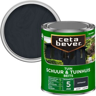 Schuur & Tuinhuis Beits - Dekkend - Antraciet - 750 ml