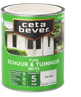 Schuur & Tuinhuis Beits - Dekkend - RAL9001 - 750 ml