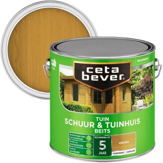 schuur & tuinhuis beits transparant zijdeglans grenen - 2,5 liter