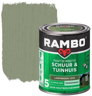 Schuur & Tuinhuis pantserbeits zijdeglans transparant loof groen 1215 750 ml