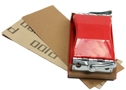 Schuurblok - incl. 25x vellen P100 - kunststof - 10 x 15 cm