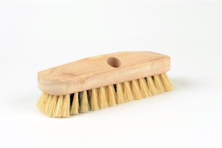 Schuurborstel met tampico haren uit ongelakt hout 23 cm