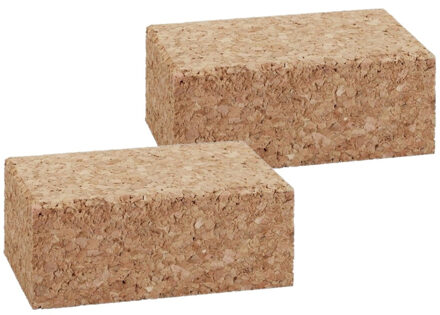 Schuurkurk - 4x stuks - 100 x 60 x 40 mm - schuurpapier houder - blok - schuren