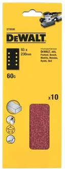 Schuurpapier 1/3, 93x230mm (D26423/D26422), 8 gaten, K60 - DT8590-QZ