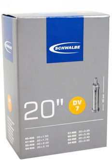 Schwalbe binnenband 20 x 1.50/2.50 (40/62-406) DV 40 mm Zwart