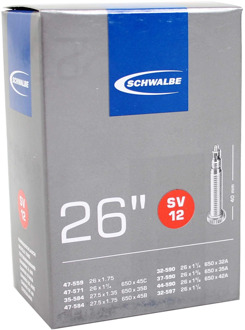Schwalbe Binnenband - SV12 - 26 inch x 1 1/4 - 27.5 inch x 1.75 - Frans Ventiel - 40mm Zwart