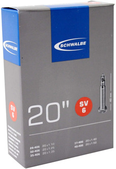 Schwalbe Binnenband - SV6 - 20 inch x 1.10 - 1.50 - Frans Ventiel - 40mm Zwart