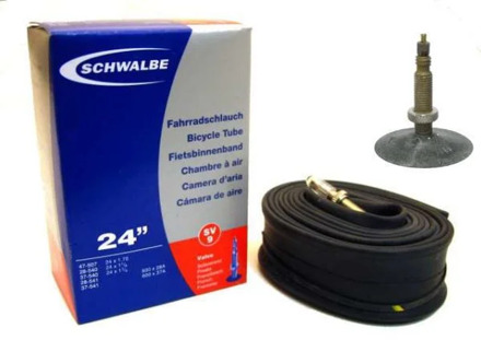 Schwalbe Binnenband - SV9 - 24 inch x 1 1/8 - 1.75 - Frans Ventiel - 40mm Zwart