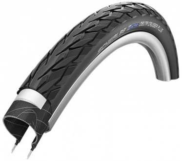 Schwalbe Buitenband - Delta Cruiser Plus - 28 inch x 1.40 - Zwart Reflecterend Bruin