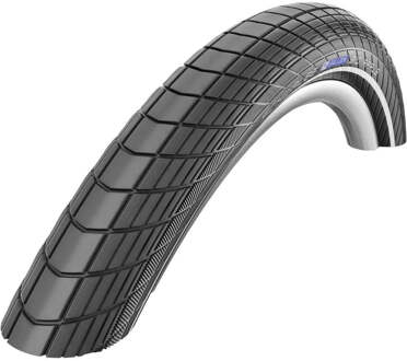 Schwalbe Buitenband Schwalbe Big Apple 55-406 (20x2,15) - Zwart met Reflectie
