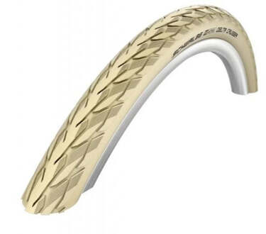 Schwalbe Buitenband Schwalbe Delta Cruiser Plus 37-622 (28x3/8) - Creme met Reflectie