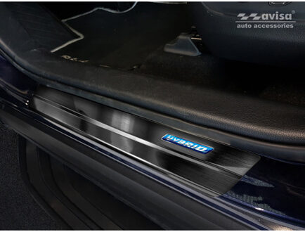 Schwarz Edelstahl Einstiegsleisten Toyota RAV4 (5th Gen.) 2018- - 'Hybrid' - 4-teilig