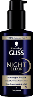 Schwarzkopf Haarserum Schwarzkopf Gliss Night Elixir Repair 100 ml
