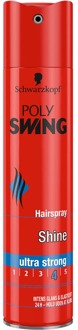 Schwarzkopf Haarspray Schwarzkopf Poly Swing Shine Hairspray Ultra Strong 250 ml