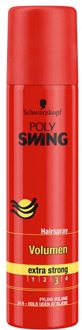 Schwarzkopf Haarspray Schwarzkopf Poly Swing Volume Hairspray Extra Strong Mini 75 ml