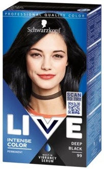 Schwarzkopf Haarverf Schwarzkopf Live 99 Deep Black 1 pcs