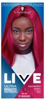 Schwarzkopf Haarverf Schwarzkopf Live Color Ultra Brights 91 Raspberry Rebel 1 st