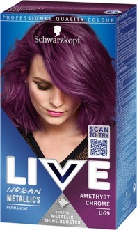 Schwarzkopf Haarverf Schwarzkopf Live U69 Amethyst Chrome 1 pcs