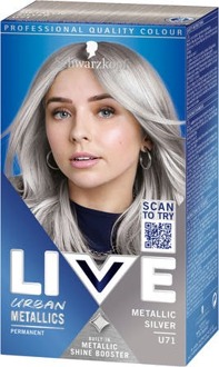 Schwarzkopf Haarverf Schwarzkopf Live U71 Metallic Silver 1 pcs