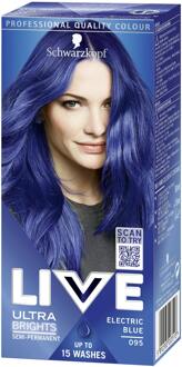 Schwarzkopf Haarverf Schwarzkopf Live Ultra Brights 95 Electric Blue 1 pcs