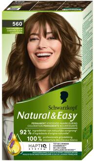 Schwarzkopf Haarverf Schwarzkopf Natural & Easy 560 Cashmere Light Brown 1 pcs