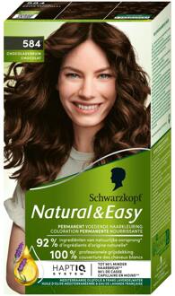 Schwarzkopf Haarverf Schwarzkopf Natural & Easy 584 Chocolat Au Cafe 1 pcs