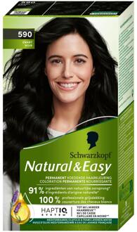 Schwarzkopf Haarverf Schwarzkopf Natural & Easy 590 Ebony Black 1 piece