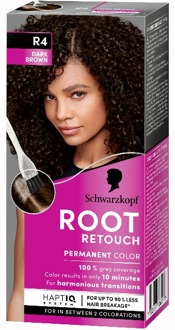 Schwarzkopf Haarverf Schwarzkopf Root Retouch Permanent Hair Colour R4 Dark Brown 1 st