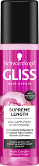 Schwarzkopf Leave-In Verzorging Schwarzkopf Gliss Supreme Length Balsamspray 200 ml