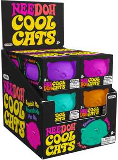 Schylling NeeDoh Squeeze Figures 11 cm Cool Cats Display (12)