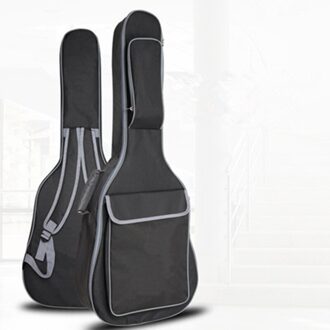 Scione Scione 36/41 Inch Akoestische Gitaar Tas 10Mm Waterdichte Draagtas Waterdichte Rugzak Oxford Akoestische Folk Gitaar Gig Bag 41duim zwart