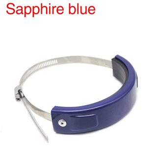 Scl Motos Universele Rvs Ronde Oval Uitlaat Protector Klem Kan Cover Voor 100-140Mm Motorfiets Uitlaat Accessoires Blauw