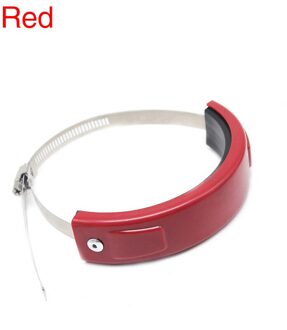 Scl Motos Universele Rvs Ronde Oval Uitlaat Protector Klem Kan Cover Voor 100-140Mm Motorfiets Uitlaat Accessoires Rood