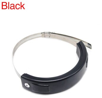 Scl Motos Universele Rvs Ronde Oval Uitlaat Protector Klem Kan Cover Voor 100-140Mm Motorfiets Uitlaat Accessoires zwart