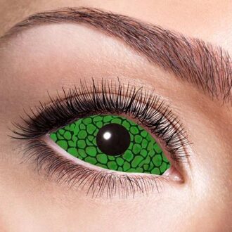 Sclera Snake lenzen Groen, Multikleur - Print