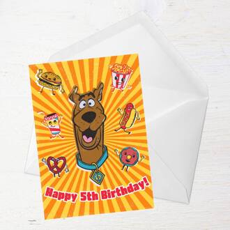 Scooby Doo 5th Birthday Greetings Card - Standard Card