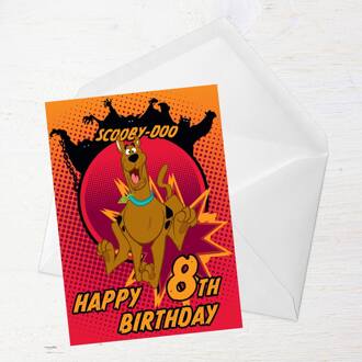 Scooby Doo 8th Birthday Greetings Card - Standard Card