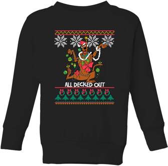 Scooby Doo All Decked Out Kids' Sweatshirt - Black - 98/104 (3-4 jaar) Zwart - XS