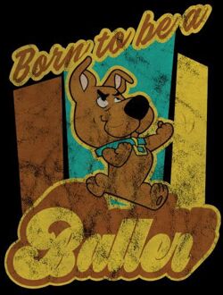 Scooby Doo Born To Be A Baller Women's T-Shirt - Black - M Zwart