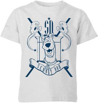 Scooby Doo Coat Of Arms Kids' T-Shirt - Grey - 98/104 (3-4 jaar) Grijs - XS