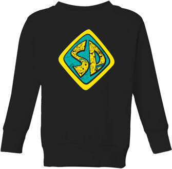 Scooby Doo Emblem Kids' Sweatshirt - Black - 110/116 (5-6 jaar) Zwart