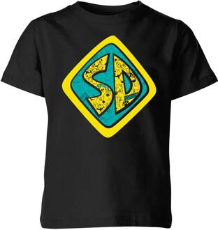 Scooby Doo Emblem Kids' T-Shirt - Black - 146/152 (11-12 jaar) Zwart - XL