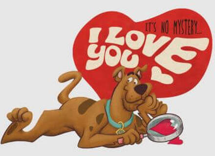 Scooby Doo It's No Mystery I Love You Women's T-Shirt - Grey - 5XL - Grijs