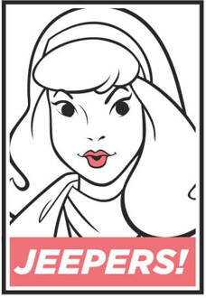 Scooby Doo Jeepers! Women's T-Shirt - White - XXL Wit