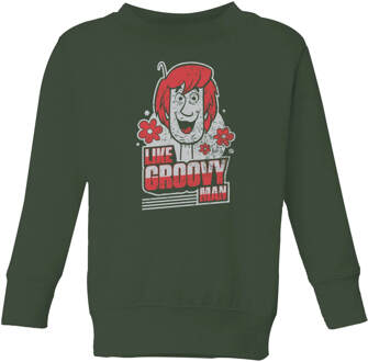 Scooby Doo Like, Groovy Man Kids' Sweatshirt - Forest Green - 98/104 (3-4 jaar) - XS